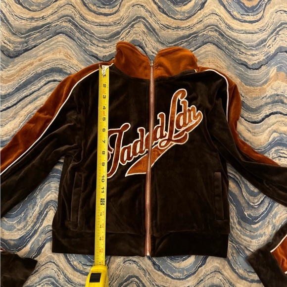 Jaded London Brown Velour Tracksuit Top 4 brown jacket - Picture 9 of 9
